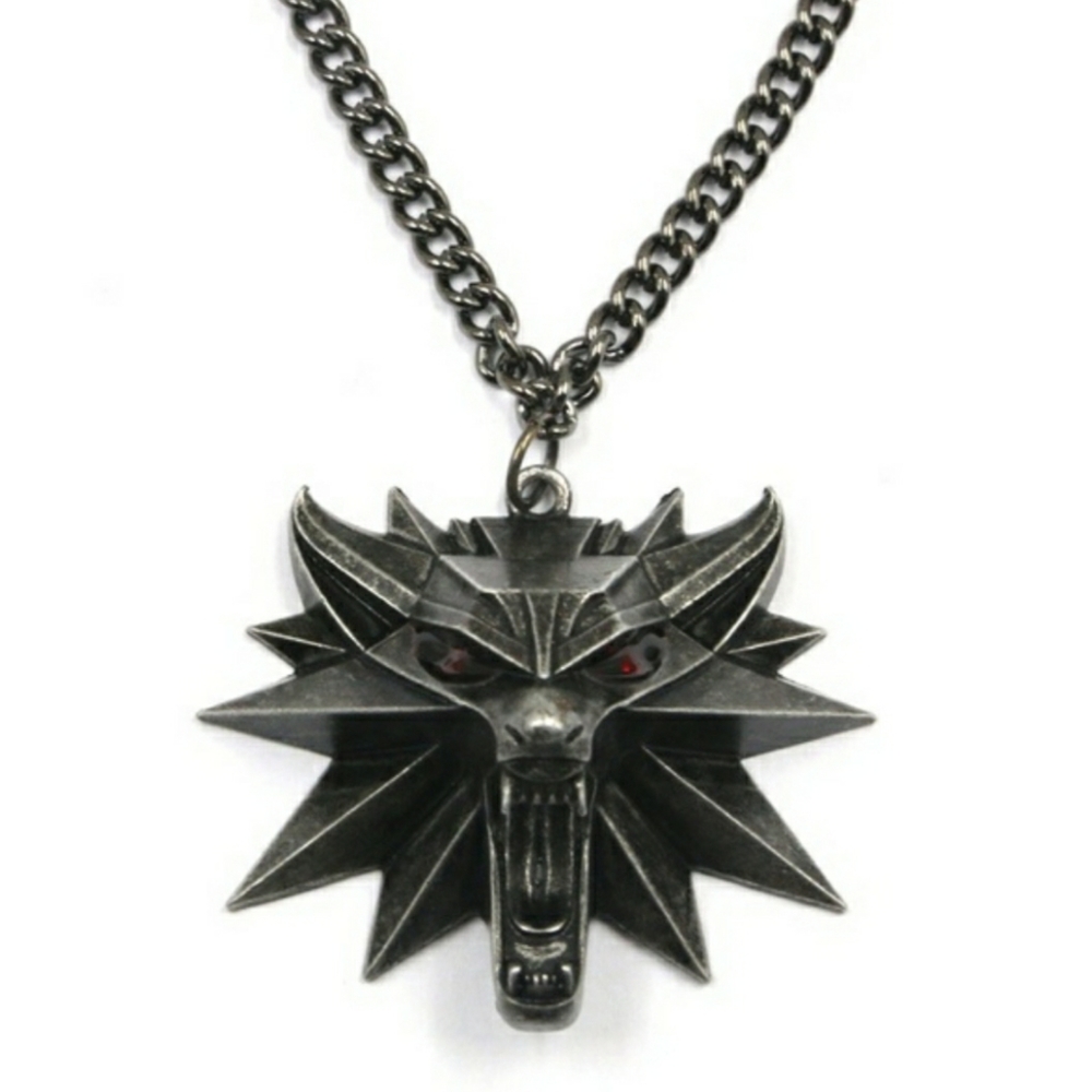 Witcher 3: Wild Hunt Geralt's White Wolf Necklace